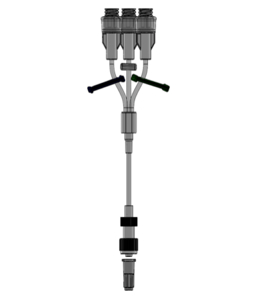 FlowArt Triple Lumen Needle Free Valve 11cm