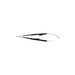 Stille Micro Needle Holder Regular Box Lock Diamond Jaws, 0.8 mm tips, With ratchet, Curved, 18 cm