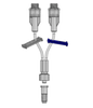 FlowArt Double Lumen Needle Free Valve 8.5cm