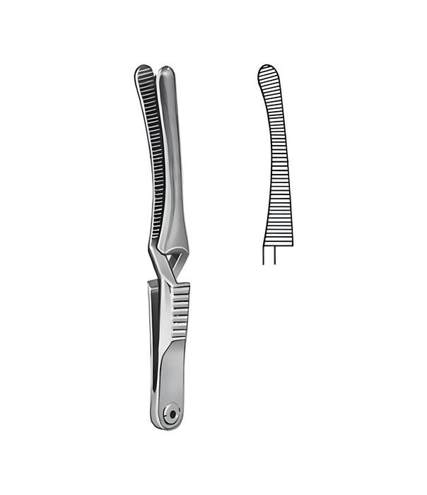 Johns-Hopkins Bulldog Clamp Curved 6.5 cm