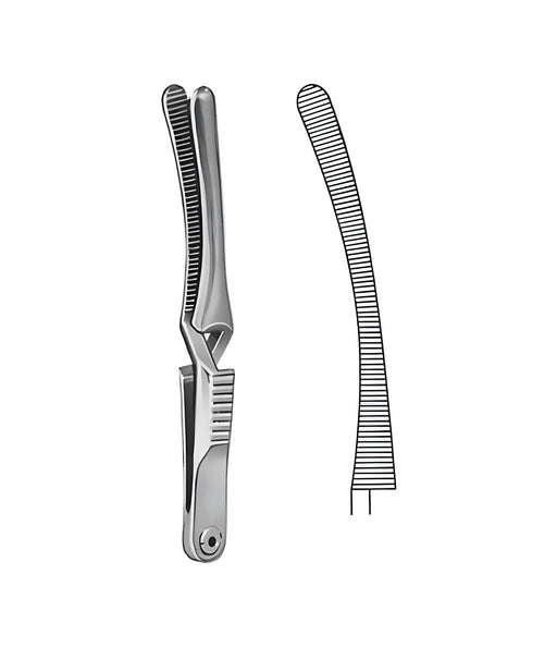 Johns-Hopkins Bulldog Clamp Curved 9.0 cm