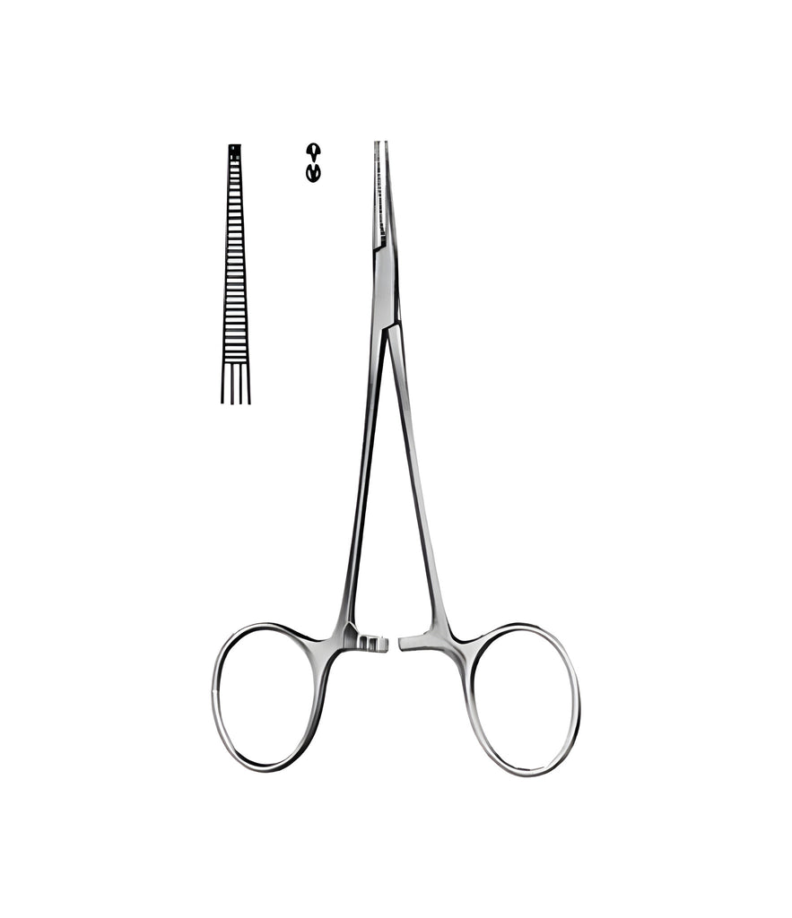 Micro-Mosquito Artery Forceps 1x2 Straight 10.0cm