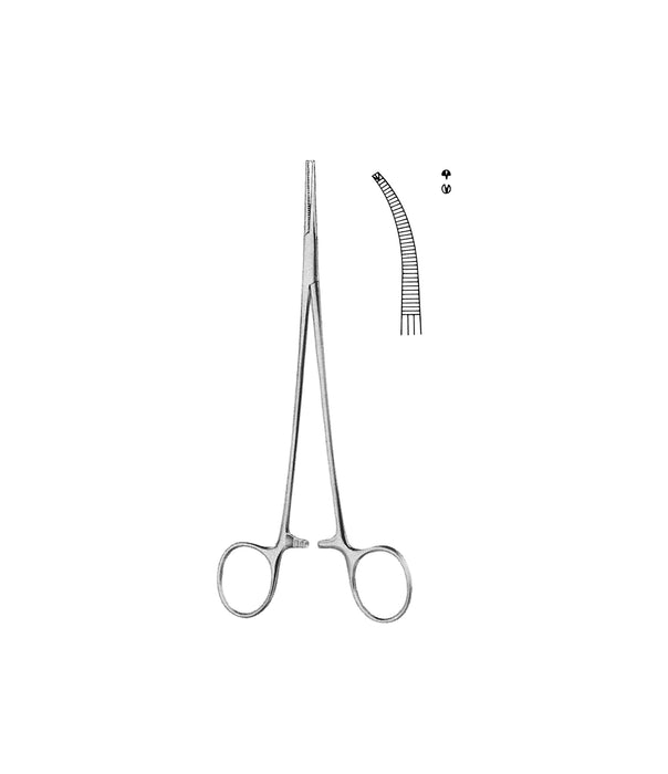 Halsted Artery Forceps Curved 1x2 18.0cm