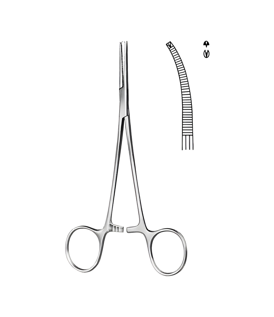 Leriche Artery Forceps Curved 1x2 Teeth 15.0cm