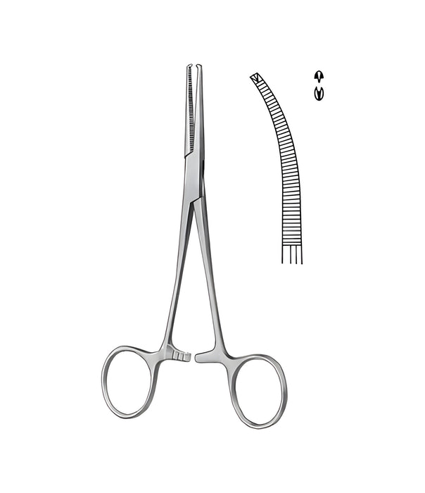 Crile Artery Forceps Curved 1x2 Toothed 14.0cm
