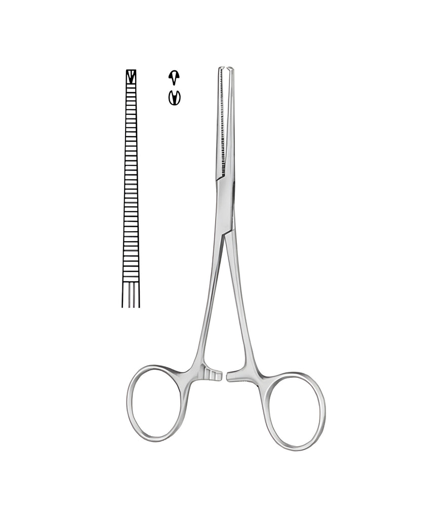 Kocher-Delicate Artery Forceps Straight 1x2 Teeth 13cm