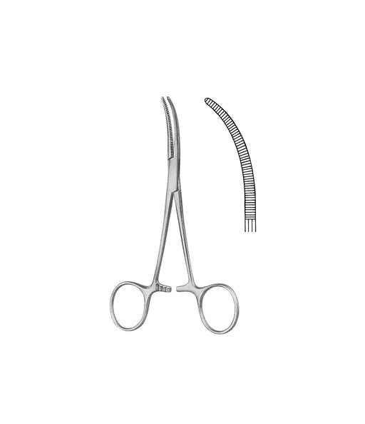 Baby-Overholt Artery Forceps Curved 13.5cm