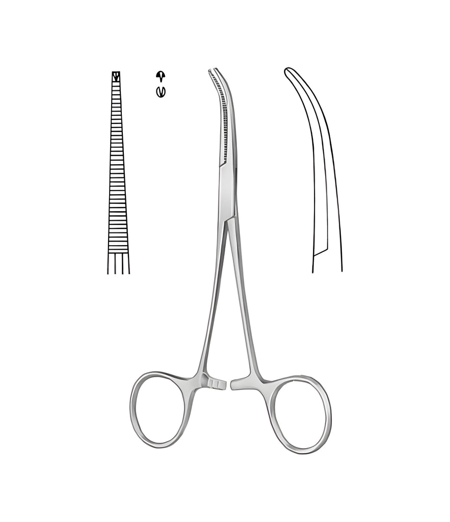 Dandy Artery Forceps Curved 1x2 Toothed 14.0cm