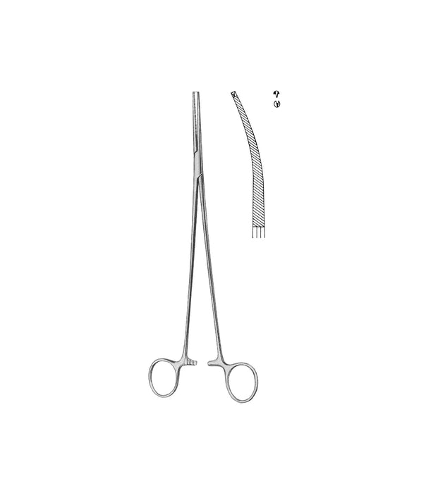 Bengolea Artery Forceps Curved 1x2 Teeth 20cm