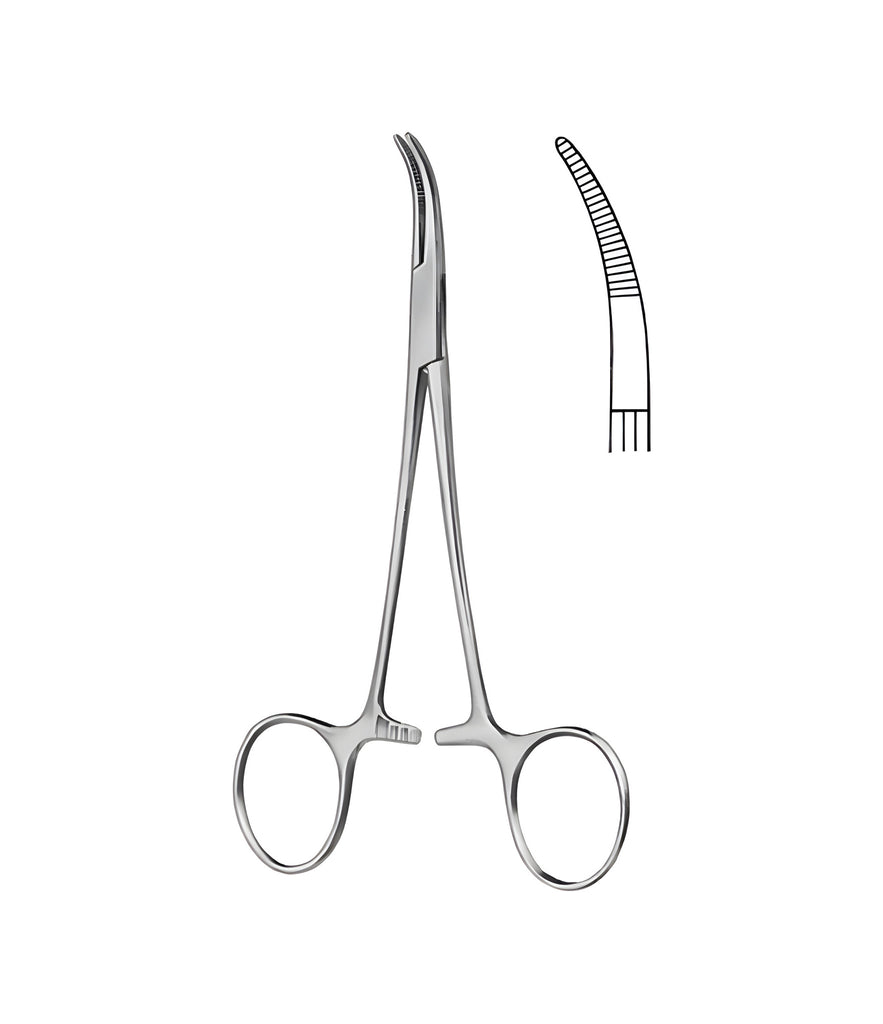 Baby-Mixter Diss.Forceps 14.0cm Slightly Curved