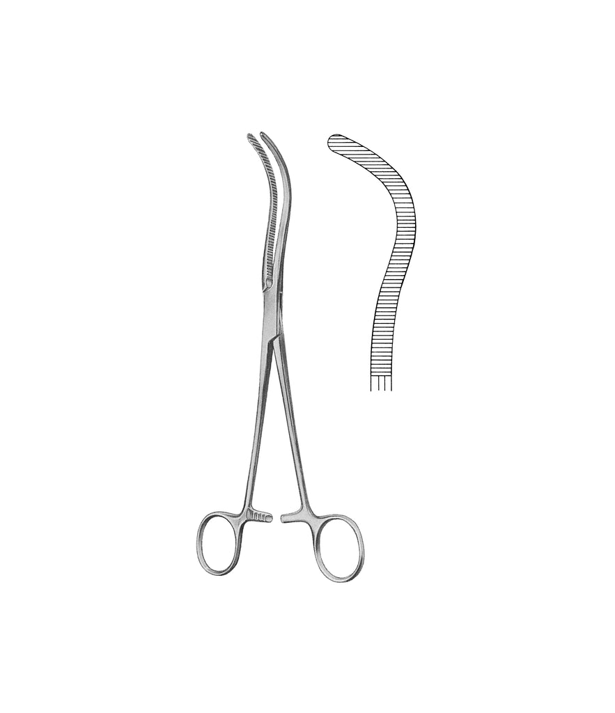 Guyon Kidney Pedicle Clamp Forceps 20cm