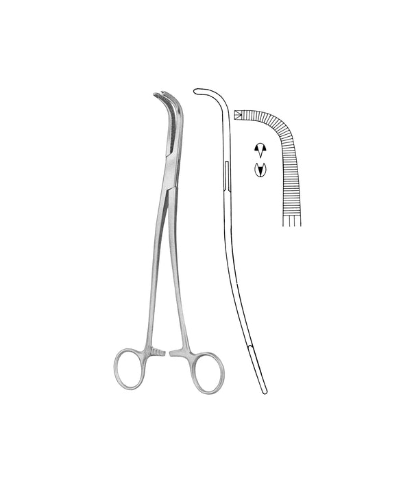 Gray Gall Duct Clamp 'S' 1x2 Teeth / 22cm