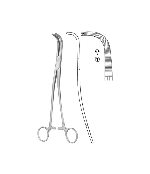 Gray Gall Duct Clamp 'S' 1x2 Toothed / 23cm