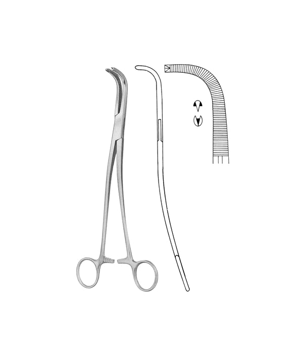 Gray Gall Duct Clamp 'S' 1x2 Toothed / 23cm