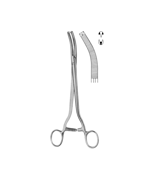 Wertheim Clamp-Forceps Extra Strong 25.0cm