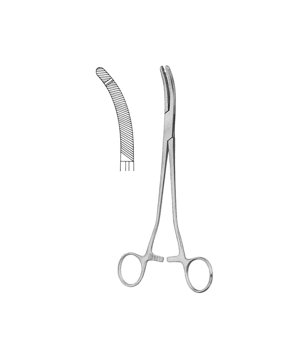 Heaney Clamp Forceps 1 Tooth / 23 cm