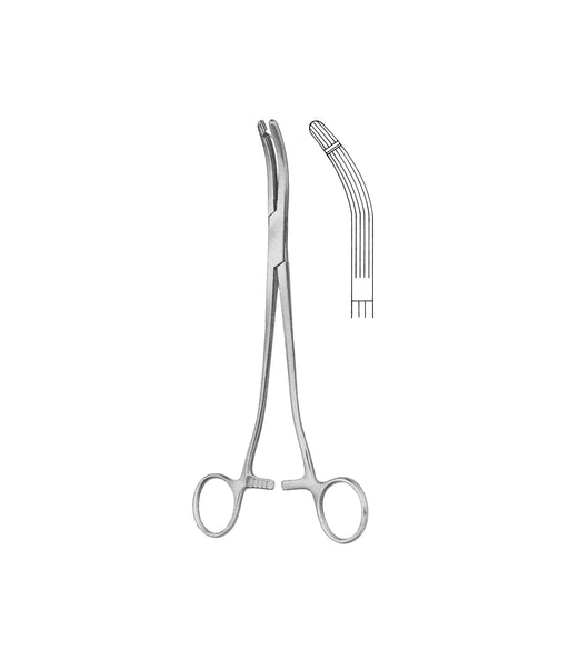 Heaney Ballentine Clamp Forceps Curved 21.0cm
