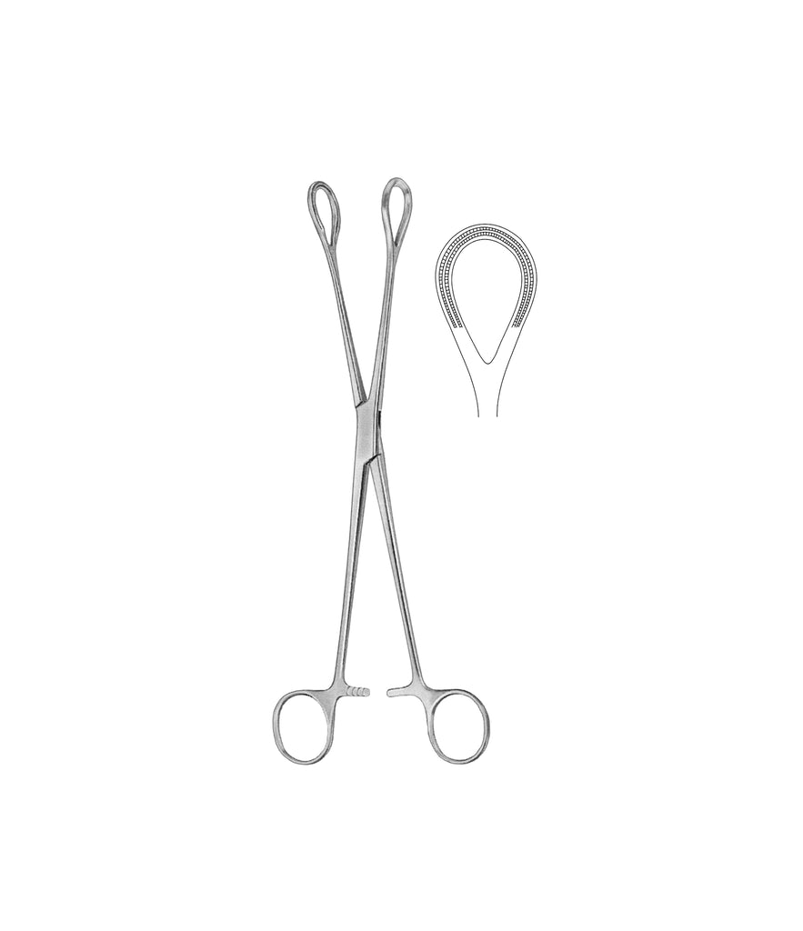 Non-Traumatic Haemorrhoidal Forceps 25cm