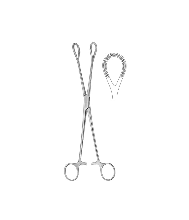 Non-Traumatic Haemorrhoidal Forceps 25cm