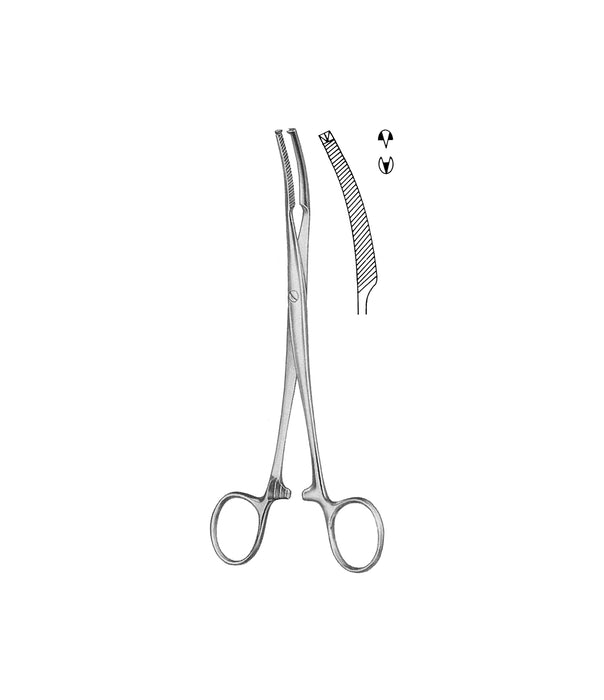 Mikulicz PeriToothedClamp-Forceps 1x2 Teeth 18.0cm