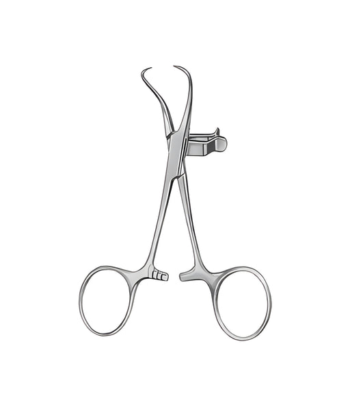Towel Forceps With Clip For Tubing 11.0cm