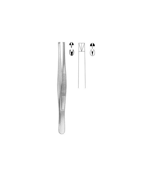 Standard Tissue Forceps 1x2 Teeth Straight 36.0cm