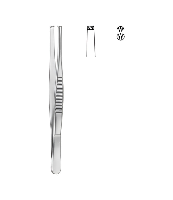 Tissue Forceps 2x3 Teeth Straight