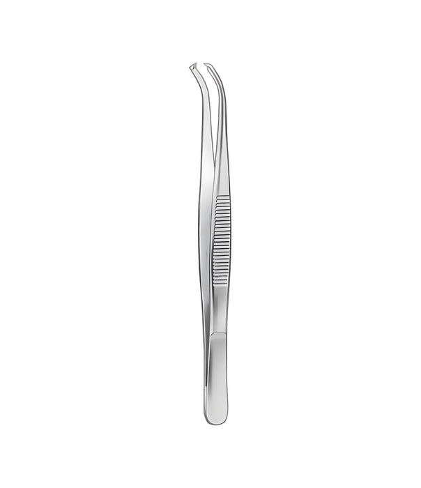 Tissue Forceps Narrow 1x2 Toothed Curved