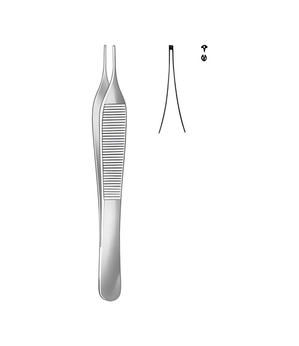 Micro-Adson Tissue Forceps 1x2 Tooth