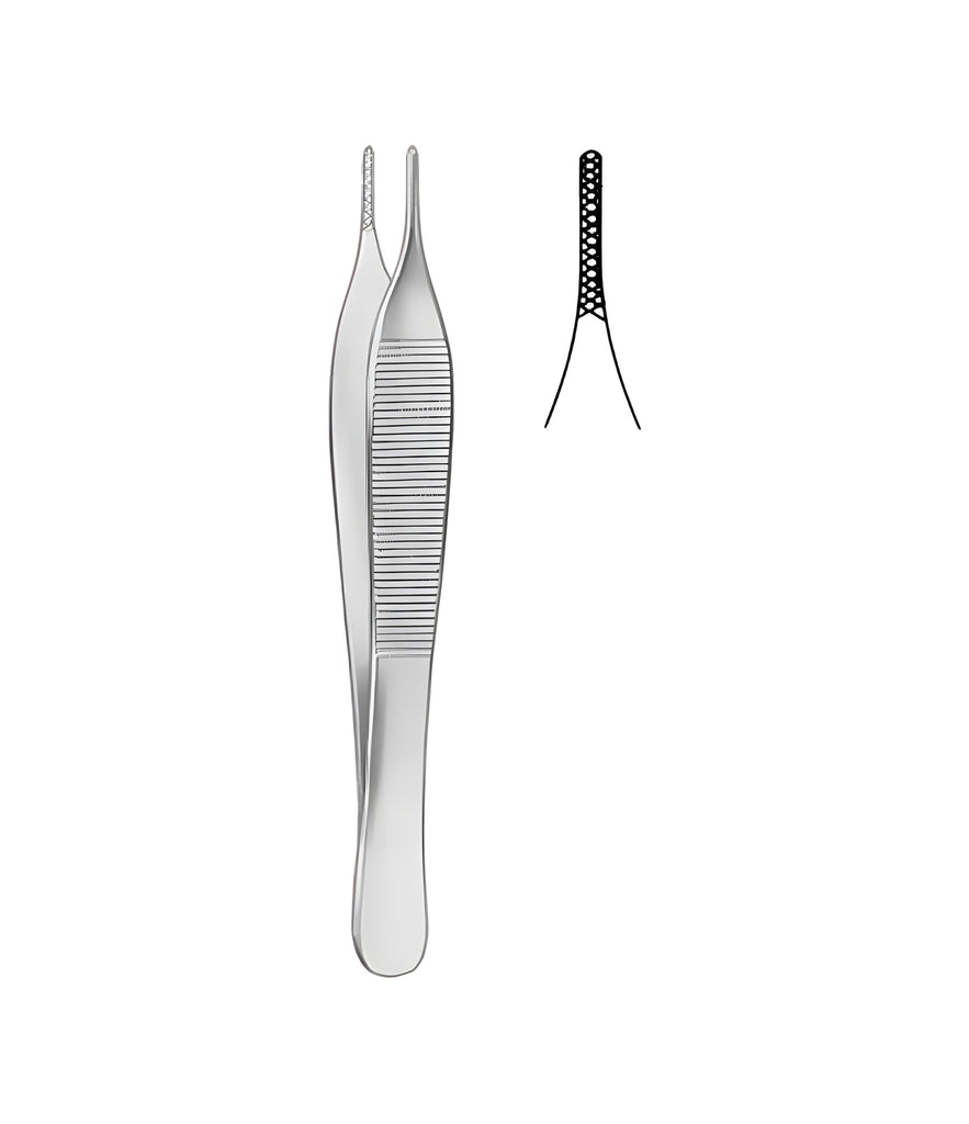 Adson Dissecting Forceps Cross-Serrated 12.0cm