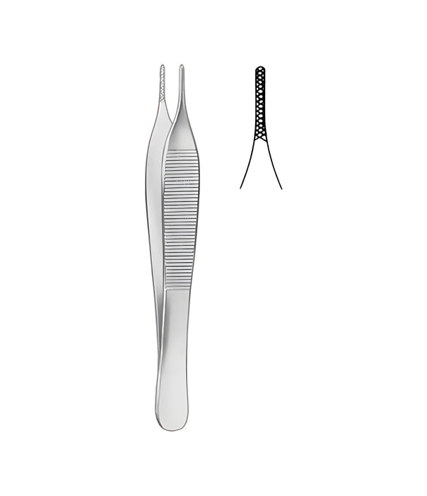 Adson Dissecting Forceps Cross-Serrated 12.0cm