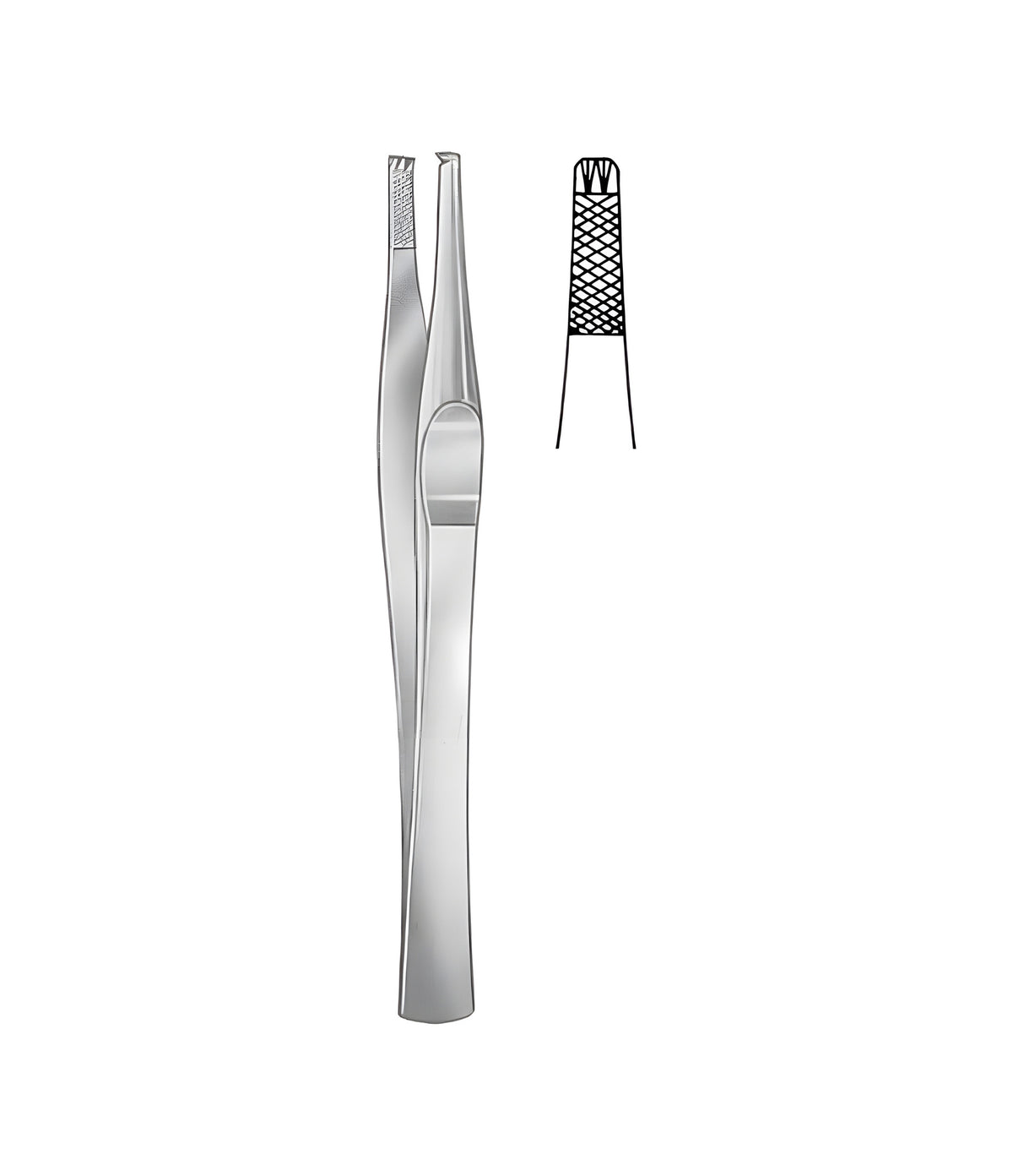 Lane Tissue Forceps 2x3 Teeth — Stark Medical Pty Ltd