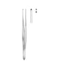 Cushing Tissue Forceps Straight 1x2 Toothed 17.5cm