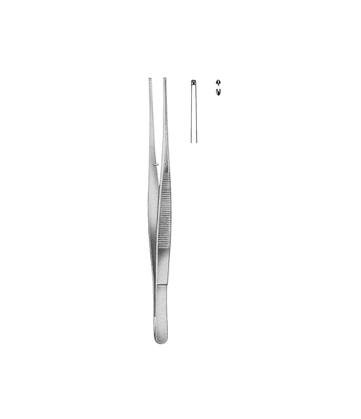 Potts-Smith Tissue Forceps Straight 1x2 Tooth 18cm