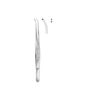 Potts-Smith Tissue Forceps Curved 1x2 Toothed 18cm