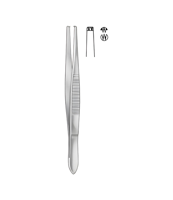 Stille Tissue Forceps 2x3 Teeth Straight 15.0cm