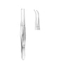 Forceps Fine Slightly Curved 1x2 Toothed 10.5cm