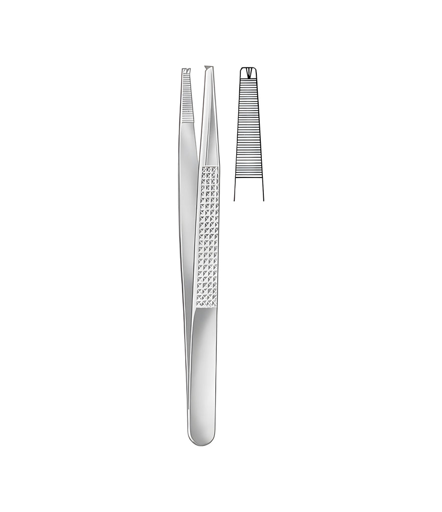 Bonney Tissue Forceps 1x2 Teeth 18.0cm
