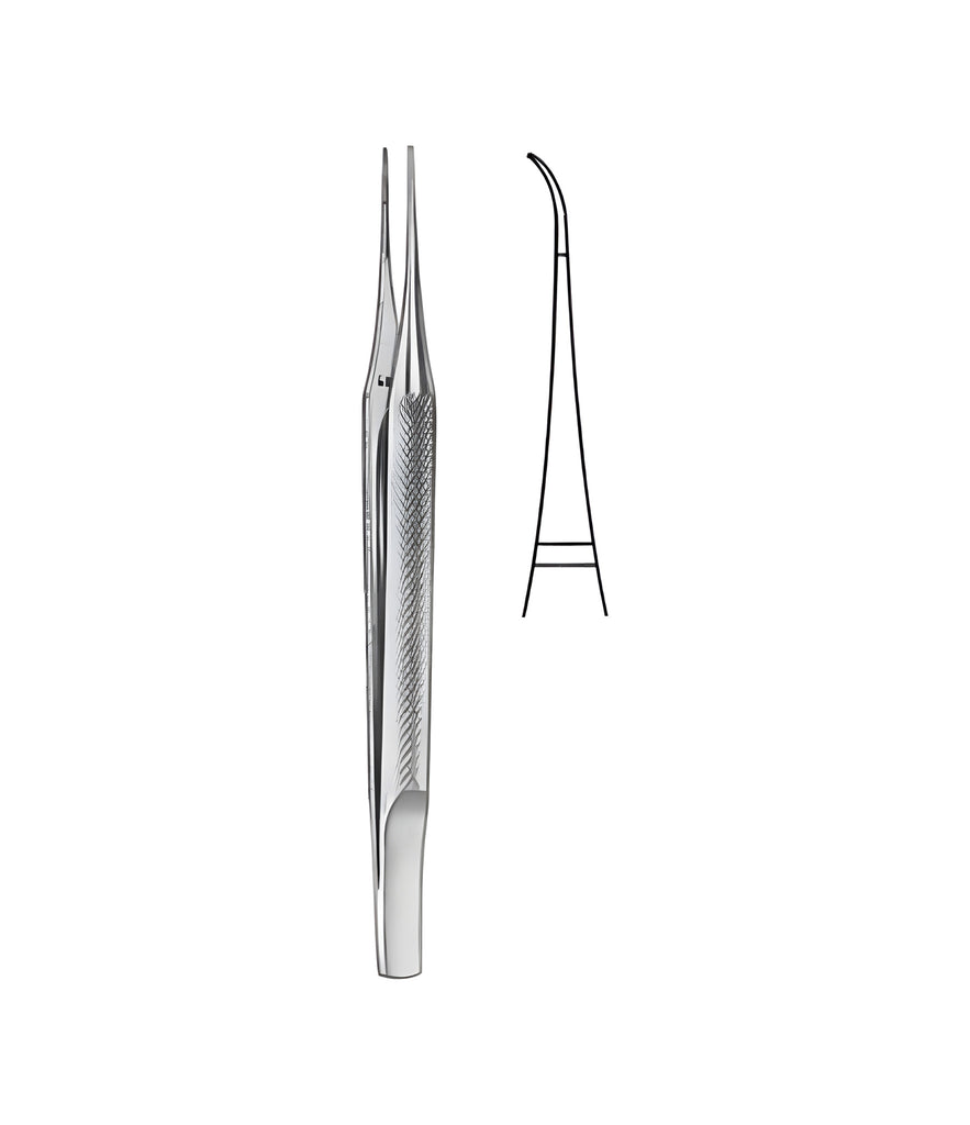 Suture Tying Forceps Curved 0.3mm