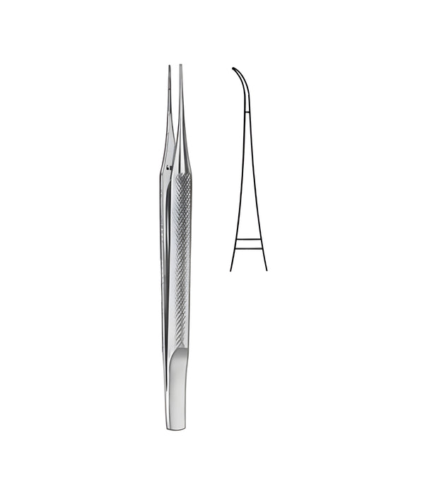 Suture Tying Forceps Curved 0.3mm