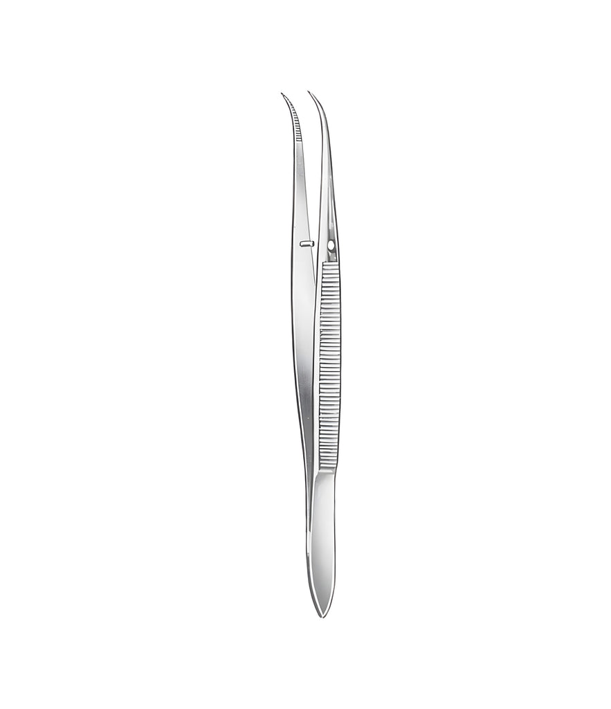 Splinter Forceps With Pin Serrat Curved