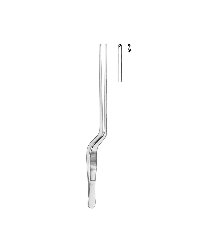 Gruenwald Nasal Tampon Forceps 1x2 Teeth 20.0cm