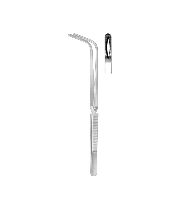 Jackson Tampon-Forceps Without Tooth 22.0cm