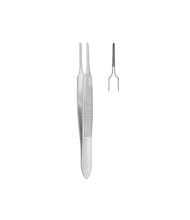Graefe Iris Forceps Straight Serrated 7cm 0.7mm