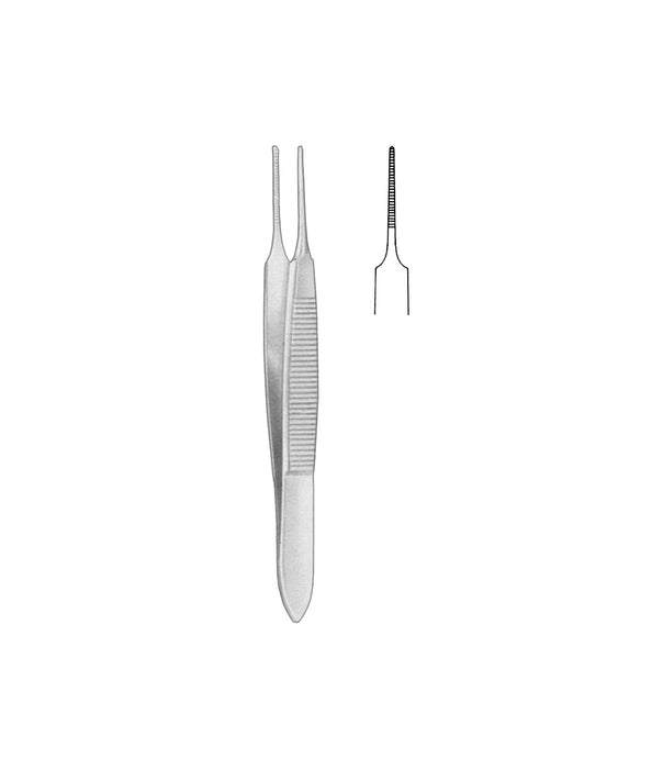 Graefe Iris Forceps Straight Serrated 7cm 0.7mm