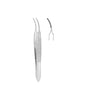 Graefe Iris Forceps Curved Serrated 7cm 0.7mm