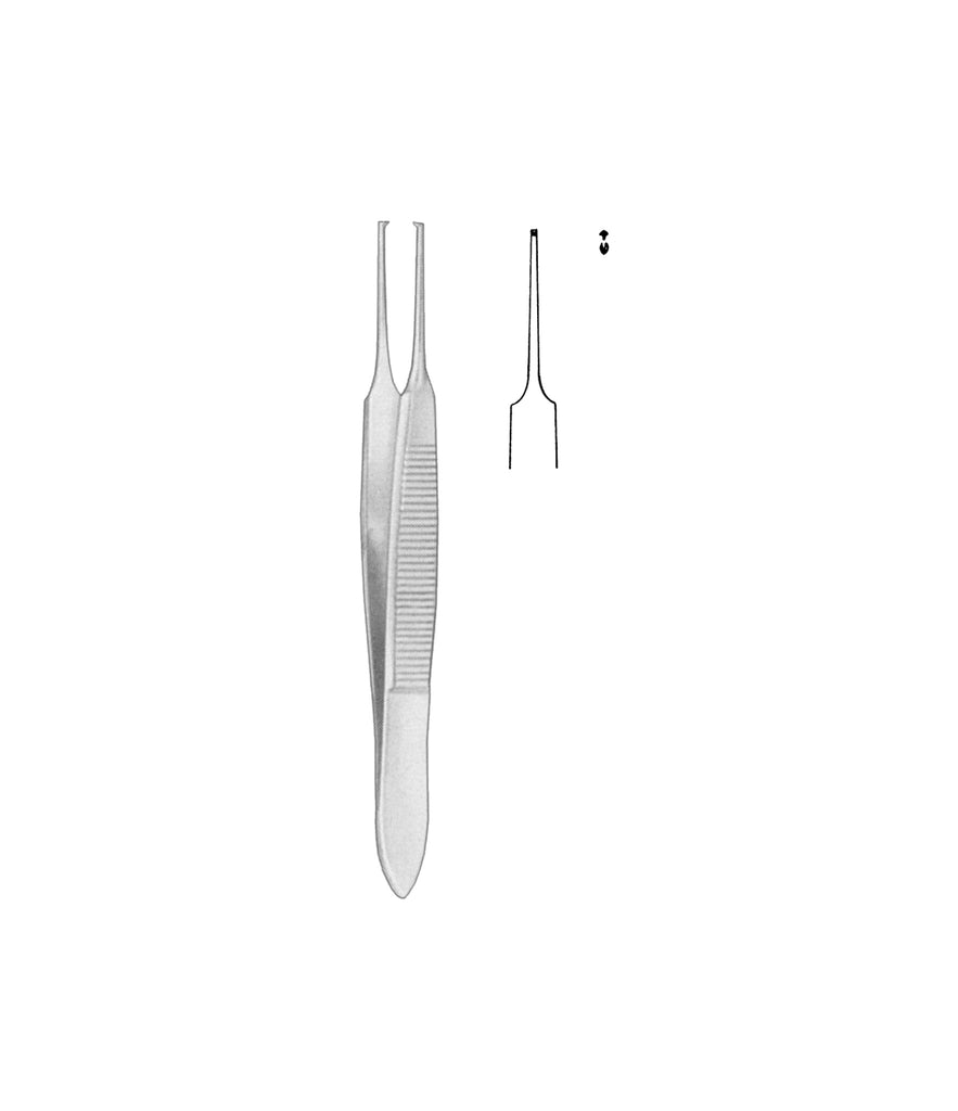 Graefe Iris Forceps Straight 1x2 Toothed 7.0cm 0.5mm