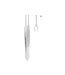 Graefe Iris Forceps Straight 1x2 Toothed 7.0cm 0.5mm