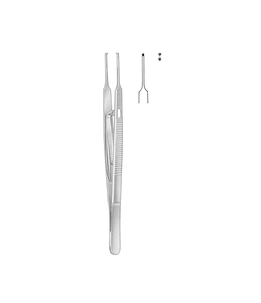 Stevens Iris Forceps 1x2 Toothed 11cm Catch Straight