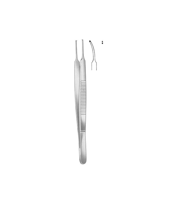 Stevens Iris Forceps 1x2 Toothed 10.5cm Slightly Curved